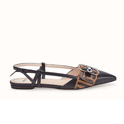 fendi shoes flats|fendi slingback shoes.